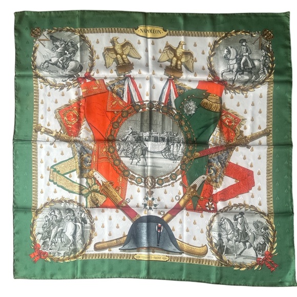 Hermes Napoleon 100% Silk Scarf - Picture 1 of 10